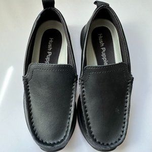 Size 11W Kid's shoes Toddler Shoes Hush Puppies Black School Shoes Uniform shoes
